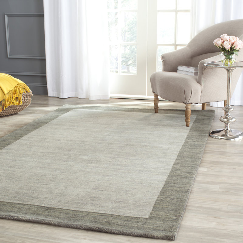 Tapis gris en laine Southbury, Rectangle 6 pi x 9 pi