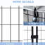 Chenil d'extérieur pour chien L 48 po x l 72 po, porte verrouillable, auvent à eau, structure en acier pour petits chiens de taille moyenne, chenil 4 pi 6 pi, fabrication robuste