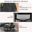 Octagonal Wood Coffee Table With Metal Legs, Antique Black For Home Living Room Table, Features