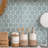 Merola Tile Tribeca 2" Hex Glossy 11-1/8 " x 12-5/8 " Porcelain Mosaic Floor & Wall Tile-49923964