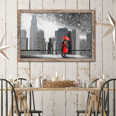 «Winter Romance», reproduction d'impression encadrée