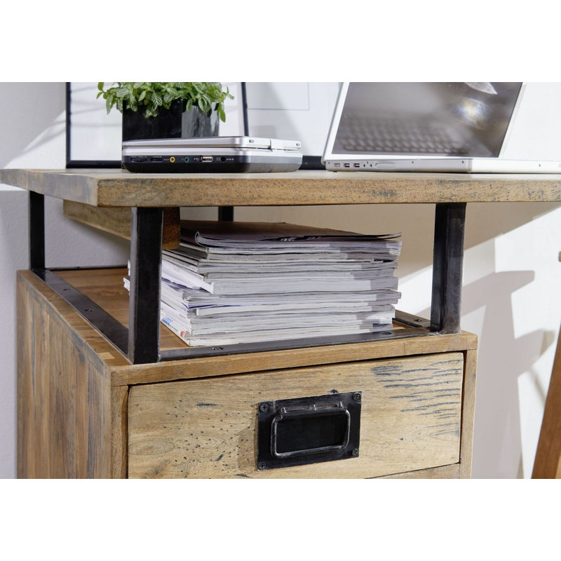 Railway Solid Wood Writing Desk
