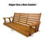 Balancelle en bois, siège ergonomique, balancelle avec chaînes suspendues et ressorts de 7 mm-2086519896