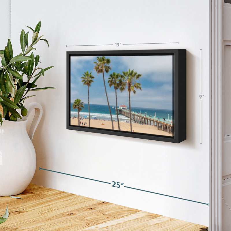 Plage «Summer In Manhattan Beach Wall Art», H 9 po x l 13 po