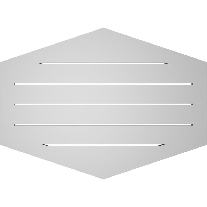 Pente verticale verticale en uréthane 4 pi, H 22 po x l 30 po x P 1,5 po