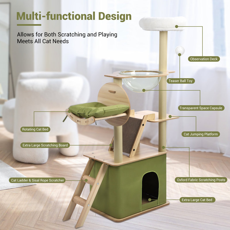Whitchurch 55.1'' H Cat Tree