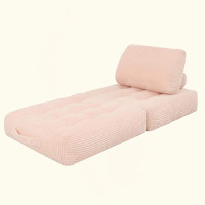 70.8"Corduroy Fabric Beanbag Couch For Living Room, Bedroom & Dorm, Cozy Fluffy Cloud Mini Couch