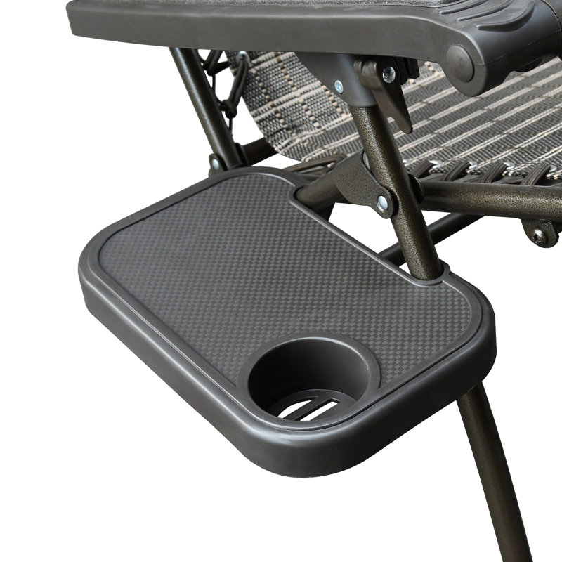 Ragland Folding Zero Gravity Chair, Black and Tan