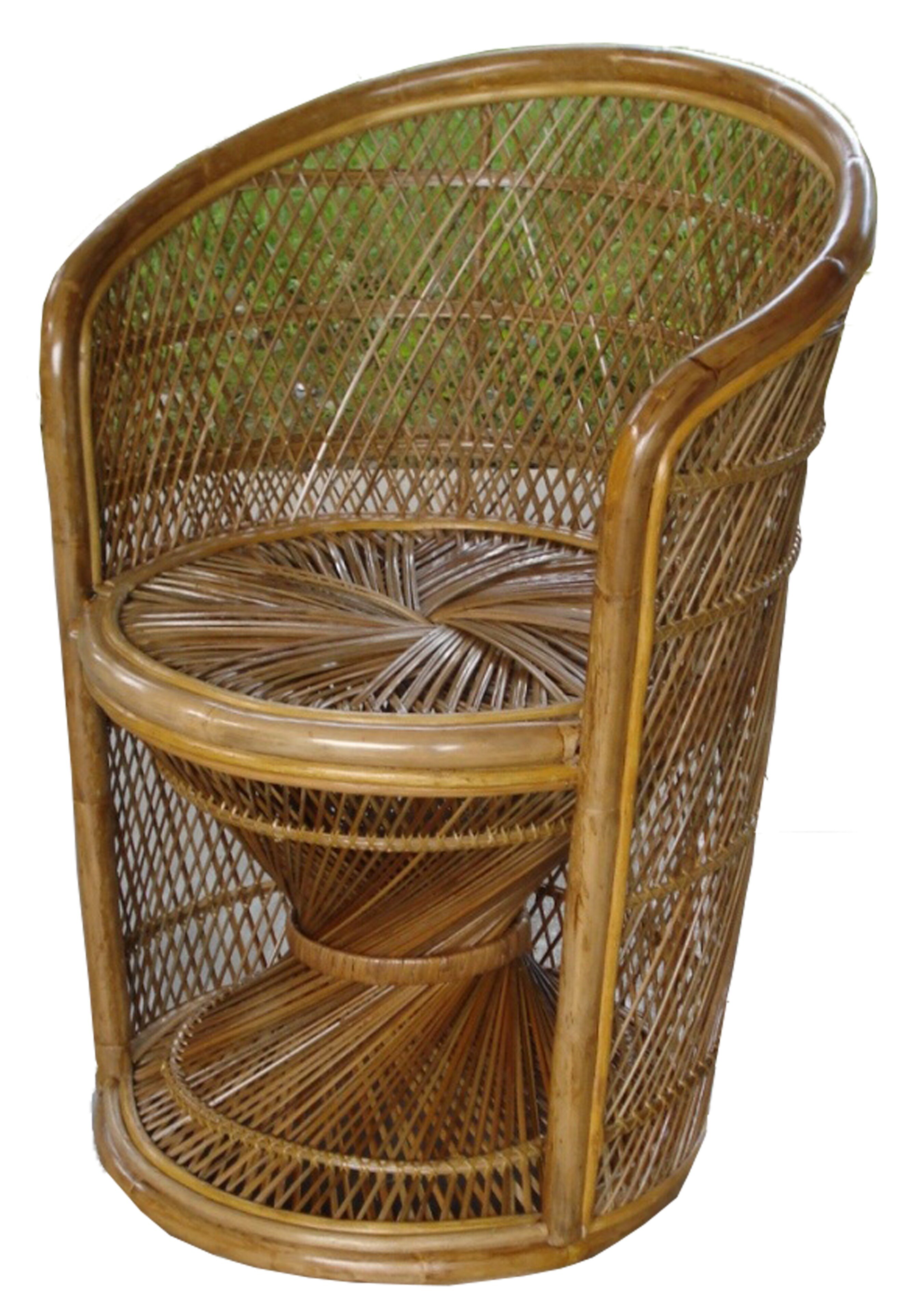 Wicker barrel chair online outdoor