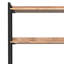 Kelsey 30"W Solid Mango Wood 6 Shelf Modern Industrial Large Bookcase with Metal Frame and Fixed Shelves