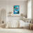 Fox Riding Shark In Bathtub Canvas Wrapped Wall Art Oil Painting Print Set Of 1-1004247539