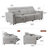 98" Wall Hugger & Zero-Gravity 3 Seater Power Reclining Sofa,  Pet Friendly Fabric With USB & Type-C Ports For Living Room-1109786990-1110033857