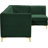 Enson Velvet L-Shaped Sectional Reversible-276259340