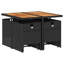 Ensemble repas de patio 9 pièces avec coussins en rotin Latitude Run®-1666451312
