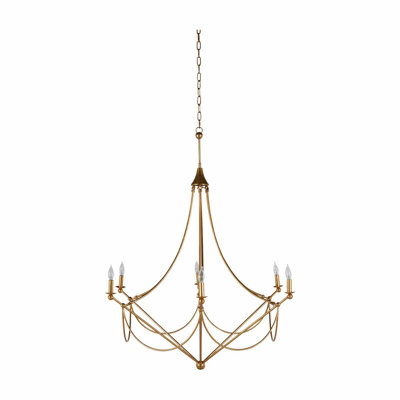 Miles 6 - Light Candle Style Chandelier
