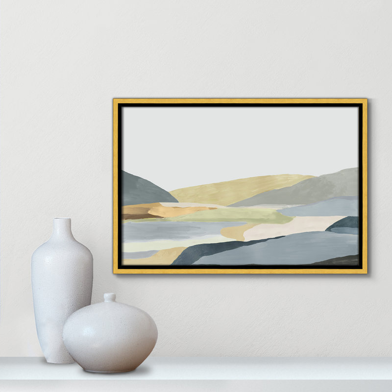 Blair Warm Hills II - reproduction d'art sur toile, H 13,5 po x l 19,5 po x P 2 po, Toile dorée