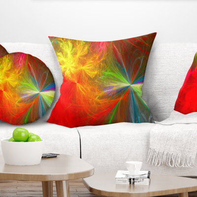 Abstract Colorful Christmas Spectacular Show Pillow