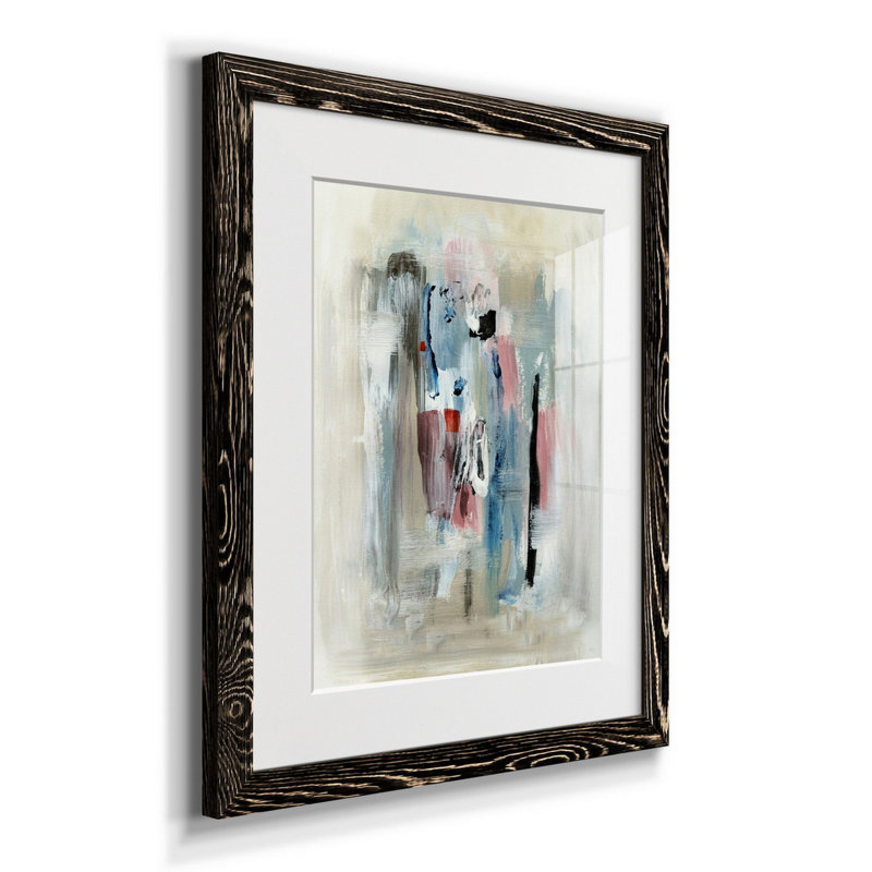 Mission Beach - reproduction d'art, Papier encadré noir, H 20 po x l 17 po x P 1 po, Blanc