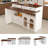 53.14'' Extendable Kitchen Island Set-828722808