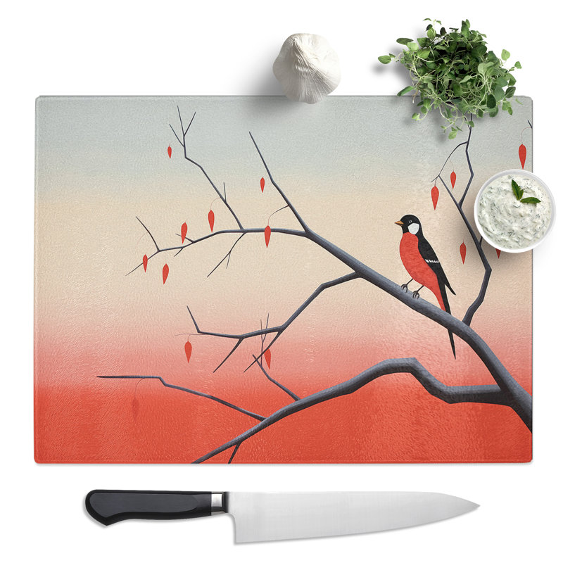 Woodpecker Minimalism No.2  Glass Chopping Board