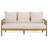 Tweedy Teak & Hyacinth Sofa