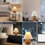 Lampe de table en rotin 