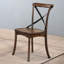 Ensemble de 2 chaises d'appoint de salle à manger en chêne foncé