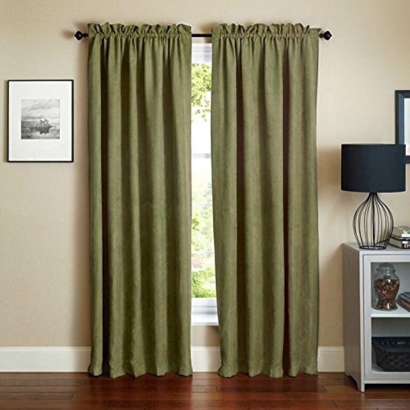 Paire de panneaux synthétiques Crownfield, l 52 po x L 108 po, Sauge