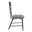 Charmant ensemble de chaises d'appoint en métal et en tissu pour des sièges élégants