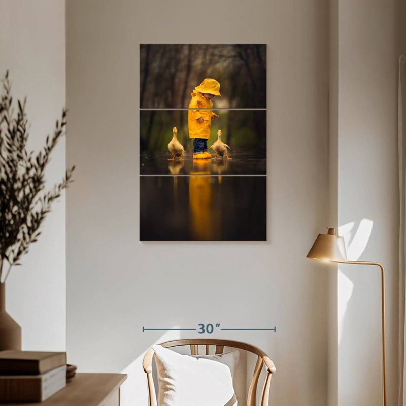 Brampt Boy With Ducks, 57" H x 36" W