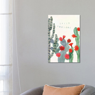 «Desert Christmas Cactus II» par Victoria Borges - impression d'art graphique