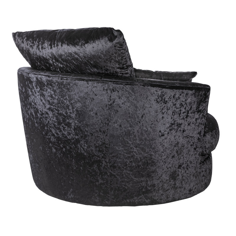 Romelia 2 - Piece Velvet Living Room Set, Left Hand, Black