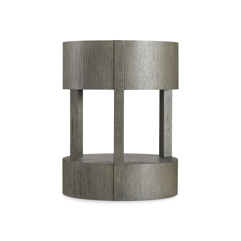 Calder Drum End Table with Storage