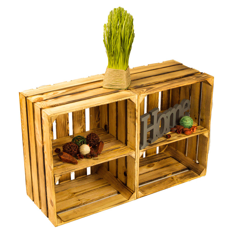 8 Pair Stackable Solid Wood Shoe Rack