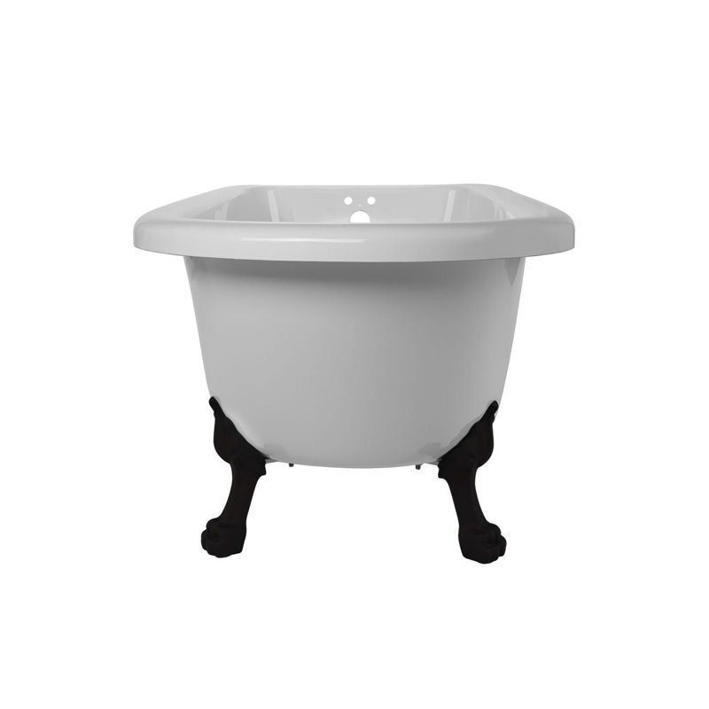 59'' x 29'' Freestanding Soaking Bathtub, Black
