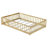 Full Size Floor Bed With Fence And Door,Rubber Wood Floor Bed With Safety Guardrails,Natural-883246305-883246307
