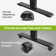 Kashif 55'' Electric Height Adjustable Standing Desk With 2 USB Ports, 3 Power Outlets, and 4 Casters, 2 Hooks