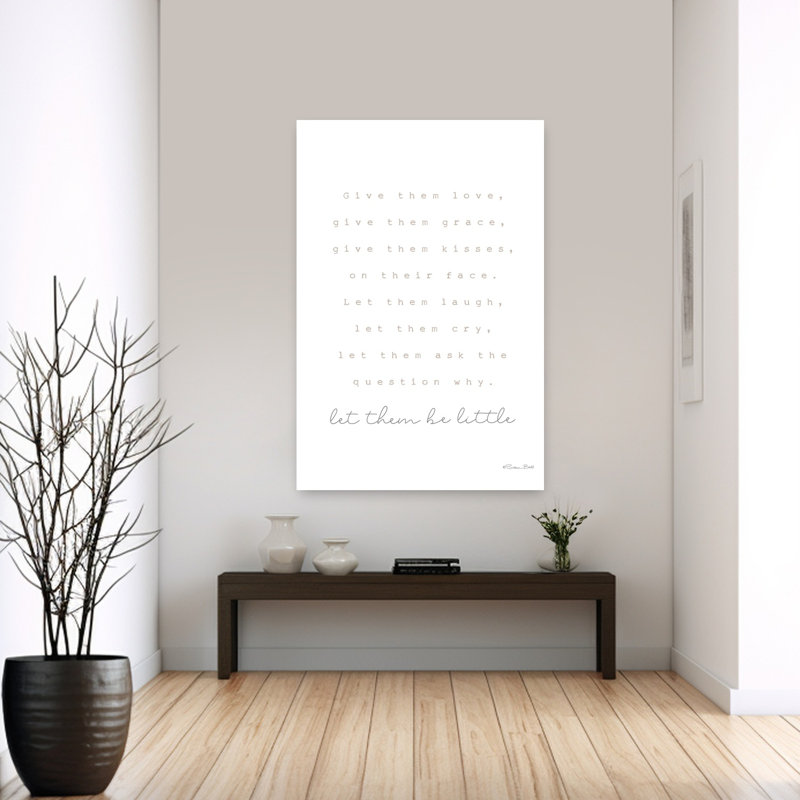 «Let Them Be Little», art contemporain abstrait, H 60 po x l 40 po