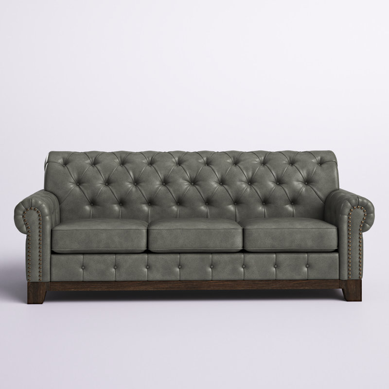 Canapé Annalea, Microfibre grise