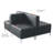 Vinyl 26.38'' Reception Loveseat