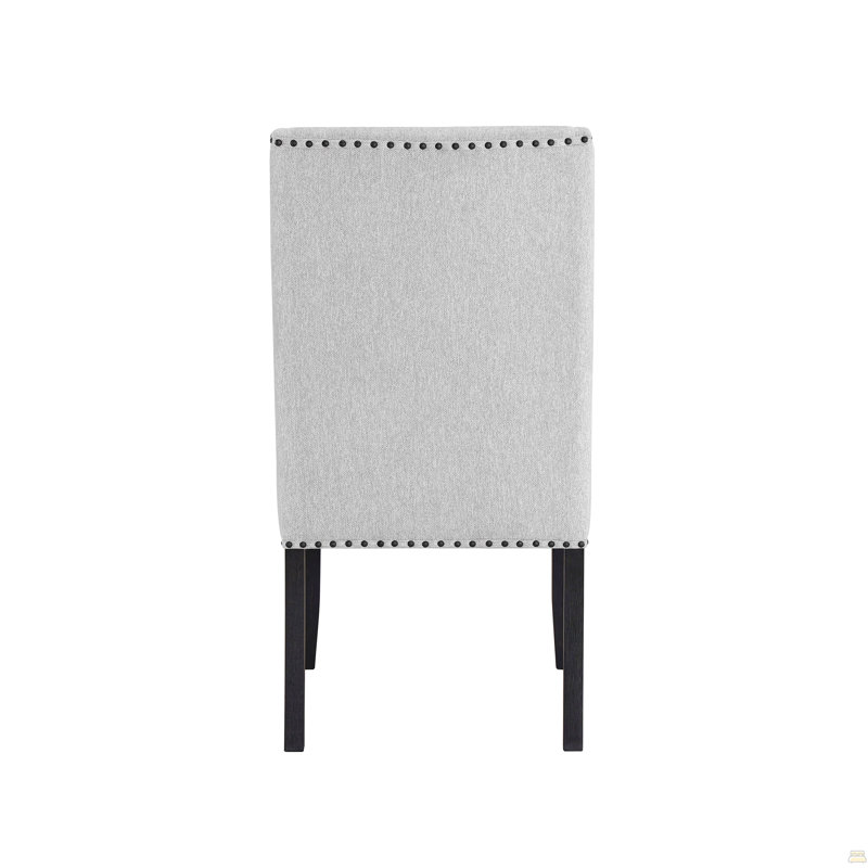 Ensemble de 2 chaises de salle à manger, coton et polyester