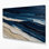 Toile horizontale rayée bleu foncé