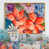 Toile avec cadre flottant or