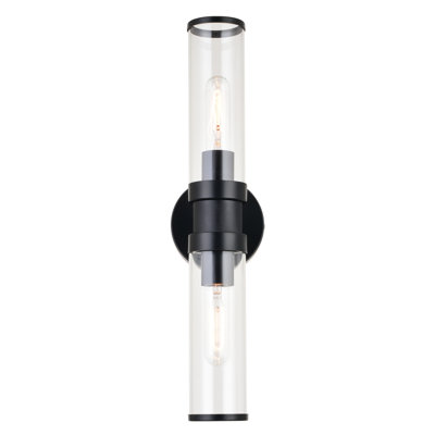 Atley 2 Light Transparent Dimmable Bath Bar
