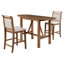 3-Piece Wood Counter Height Dining Table Set with Drop Leaf, 2 Upholstered Dining Chairs for Small Place-129598280-129598277-129598276-129598275
