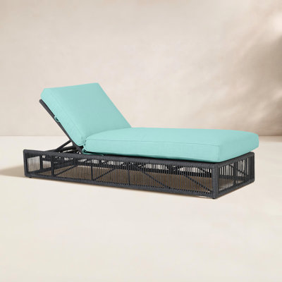 78.25'' Outdoor Olefin Rope Chaise Lounge