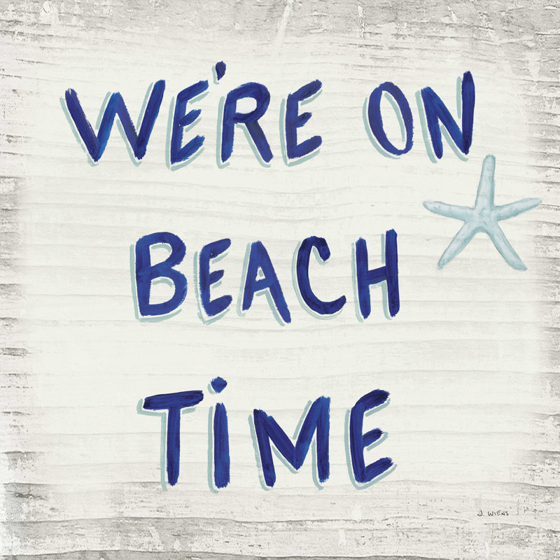Beach Time VI Sq, H 12 po x l 12 po x P 1,25 po