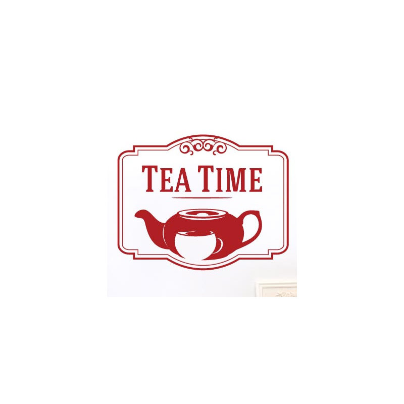 Non-Wall Damaging Wall Decal, Dark Red, Large