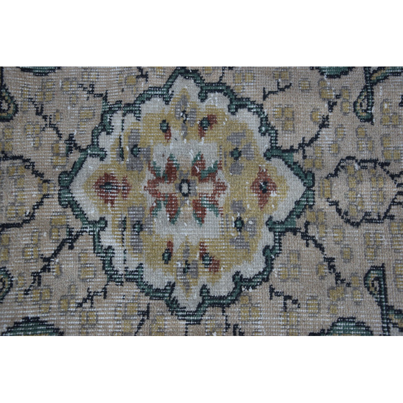 Grand tapis Oushak blanc fait à la main - parfait pour décorer un salon ou un salon