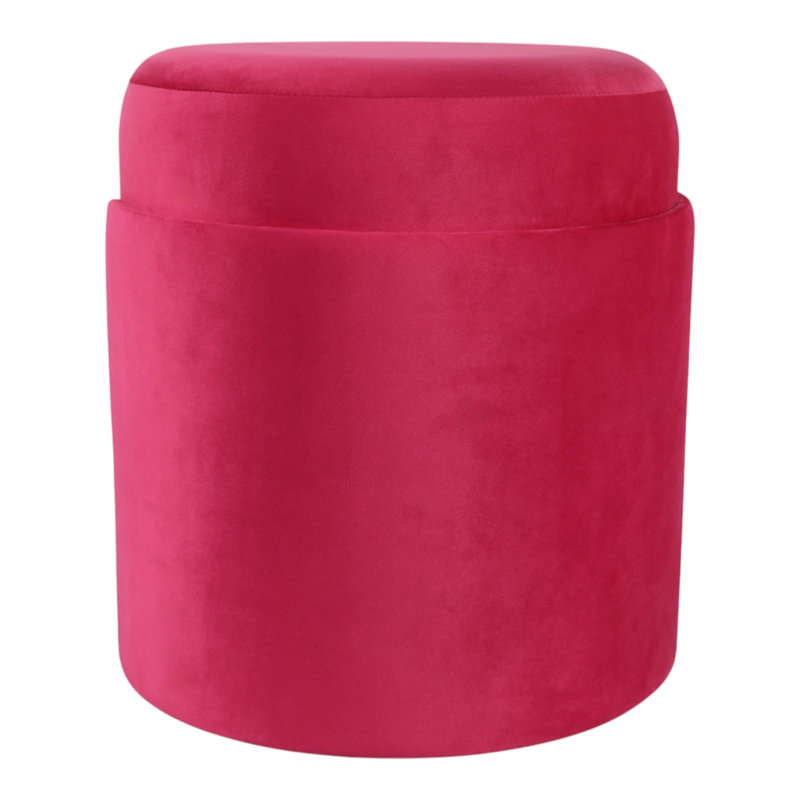 Repose-pieds pouf moderne en bois avec repose-pieds en velours
